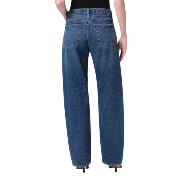 NWT AGOLDE Barrel Leg Criss Cross Jean size 26 in Form Wash - Picture 3 of 11